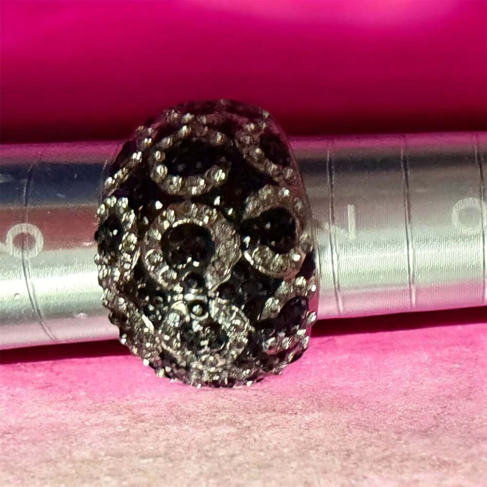 Coach 95817 OP Art Pave Domed Ring Size 8